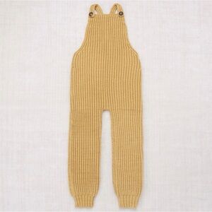 Misha And Puff Mustard Knit Overalls